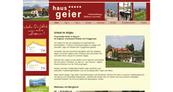 Desktop Screenshot of hausgeier.de